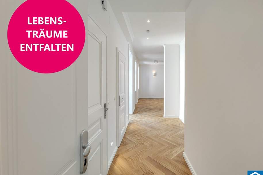 Historischer Altbau im Grünen: Wohnen in der Meißnergasse 2, Wohnung-kauf, 159.000,€, 1220 Wien 22., Donaustadt