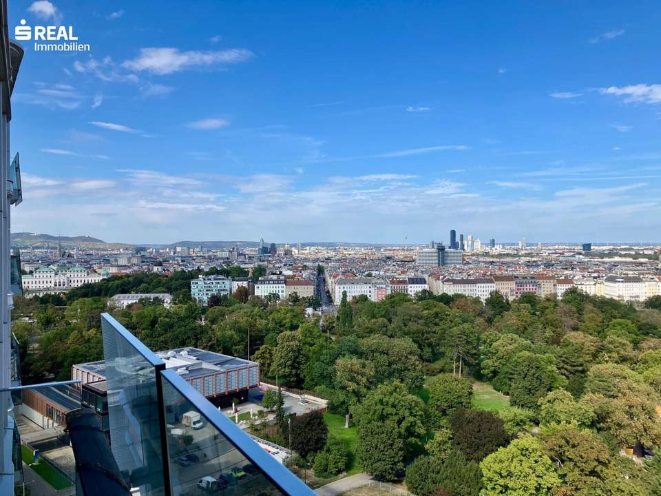 FASZINIERENDER AUSBLICK - möbliertes PARKAPARTMENT am BELVEDERE