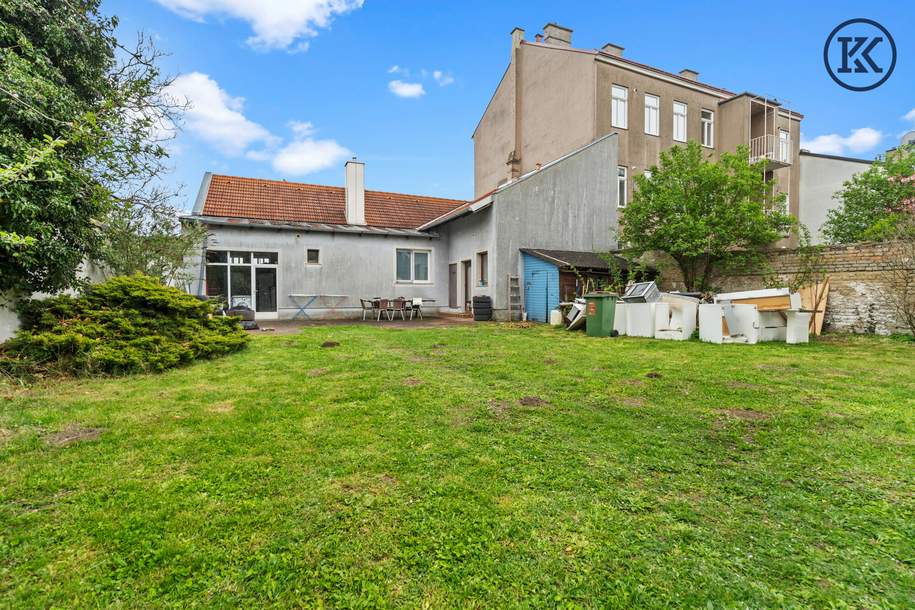 Attraktive Liegenschaft mit Bestandshaus und Entwicklungspotenzial im 21. Bezirk, Haus-kauf, 450.000,€, 1210 Wien 22., Donaustadt