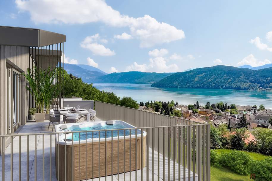 Neubauprojekt "Glanzleitn" - Traumhafter Ausblick über Millstatt sowie den Millstätter See (Top 6), Wohnung-kauf, 1.240.000,€, 9872 Spittal an der Drau
