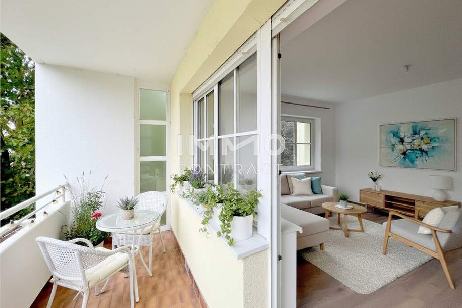 60qm- 2Zi-LOGGIA- MIETE inkl. Parkplatz, Wohnung-miete, 902,06,€, 3512 Krems(Land)