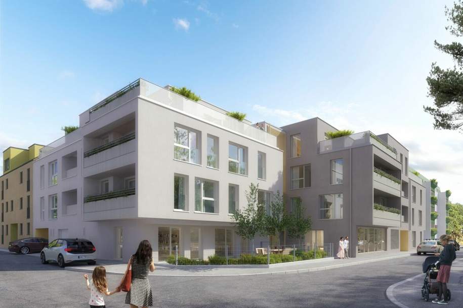 gemütlich 1,5 Zi Wohnung mit Loggia mit gutem Grundriss_Top 12_EDMUND - FERTIGSTELLUNG JULI!, Wohnung-kauf, 240.000,€, 1210 Wien 22., Donaustadt