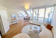 Fresh, fancy, fertig zum Einziehen! Zwei Ebenen. Drei Zimmer. 100 % Wow! Frisch sanierte Neubauwohnung im Dachgeschoss + Klimageräte + Westterrasse + Gute Infrastruktur!