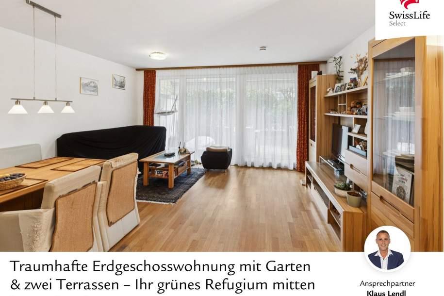 Traumhafte Erdgeschosswohnung mit Garten &amp; zwei Terrassen – Ihr grünes Refugium mitten in Innsbruck, Wohnung-kauf, 790.000,€, 6020 Innsbruck-Stadt