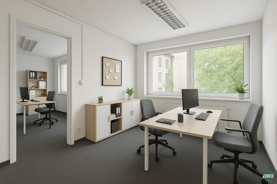 Botschaftsviertel | Büro samt Loggia in zentraler Lage, Gewerbeobjekt-miete, 2.960,24,€, 1040 Wien 4., Wieden