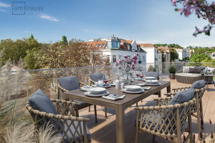 PENTHOUSE MIT PANORAMA-DACHTERRASSE IN ABSOLUTER BESTLAGE VON 1190, Wohnung-kauf, 2.593.800,€, 1190 Wien 19., Döbling