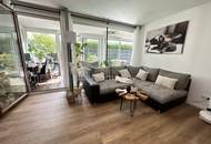 DORNBIRN-Gartenwohnung/Terrassenwohnung, ca. 57 m2 plus beheizter, ganzjährig nutzbarer Wintergarten ca. 19 m2, wie ein 2. Wohnzimmer, inkl. 1 TG, direkter Zweit-Zugang über die Terrassenanlage, verschließbares Gartentor.