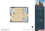 großartige 2-Zimmer Wohnung (ca. 43qm Wnfl. + ca. 4qm Loggia)