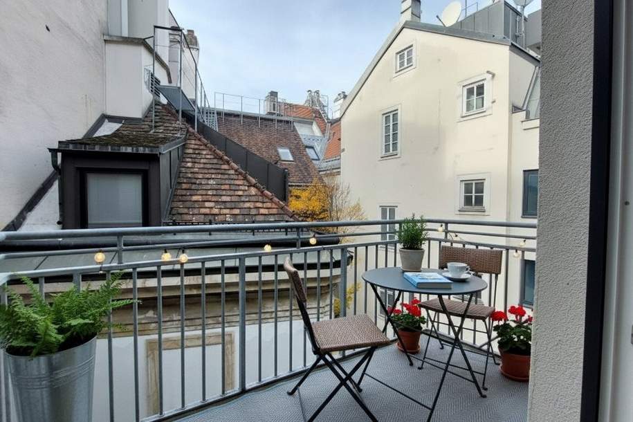 Altbaujuwel mit Balkon – generalsaniert! - Zwischen „Am Hof“ und Hoher Markt – Wohnen im Herzen der Wiener Innenstadt, Wohnung-miete, 2.490,00,€, 1010 Wien 1., Innere Stadt