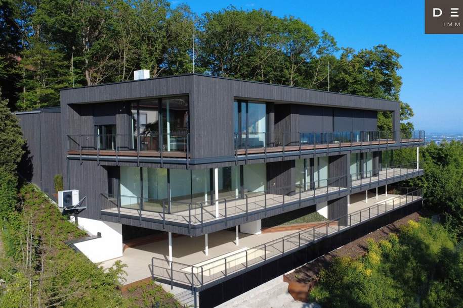 HIGH-END AUF ZWEI EBENEN | HAUSFLAIR MIT POOL UND PANORAMABLICK AM PÖSTLINGBERG | PROVISIONSFREI, Wohnung-kauf, 1.490.000,€, 4040 Linz(Stadt)