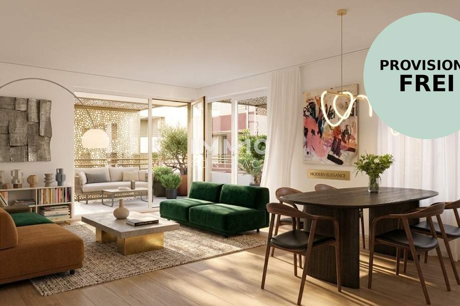 Wunderschöne Balkonwohnung im City Garden! Nachhaltig und hochwertiger Neubau ohne Provision, Wohnung-kauf, 268.770,€, 1230 Wien 23., Liesing