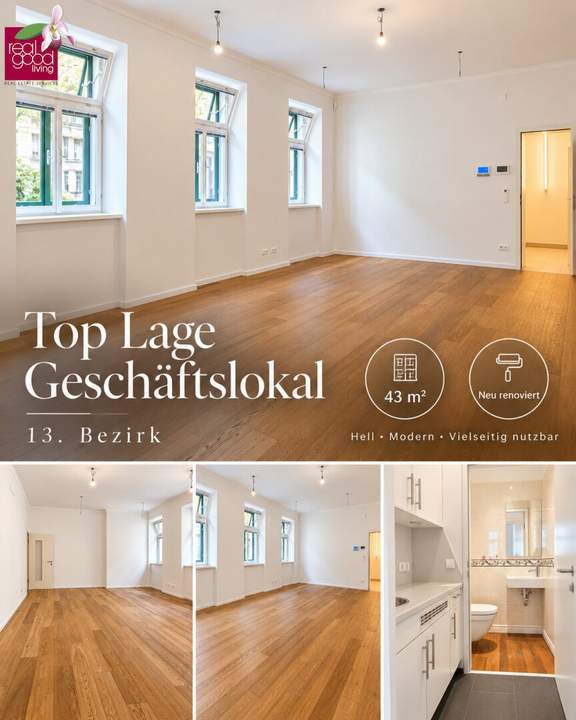 TOP-LAGE IN HIETZING | Ihr neuer Business-Standort – 43 m², frisch renoviert & vielseitig nutzbar!