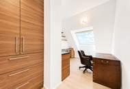 Privatsphäre in Zentrumslage | lichtdurchflutetes Dachgeschoss | 37m² Terrasse mit herrlichem Weitblick über die Donau und ins Weinviertel | Heizen & Kühlen mit eigener Luftwärmepumpe | 2 Tiefgaragenplätze
