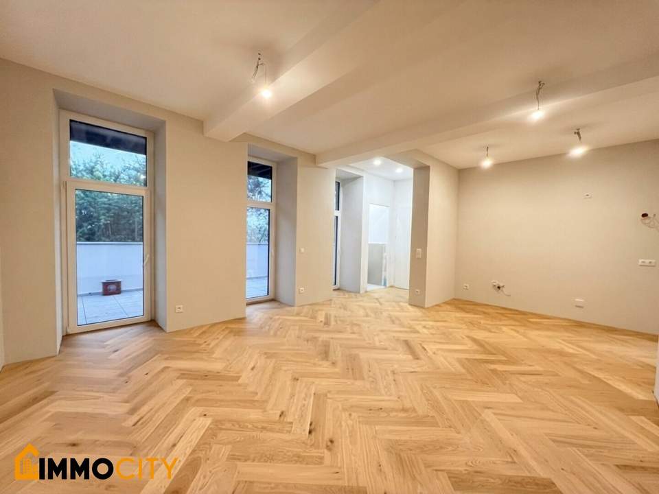 Großzügige 3-Zimmer-Wohnung mit zwei Bädern und ca. 20 m² südseitiger Loggia und viel Privatsphäre,1030 Wien