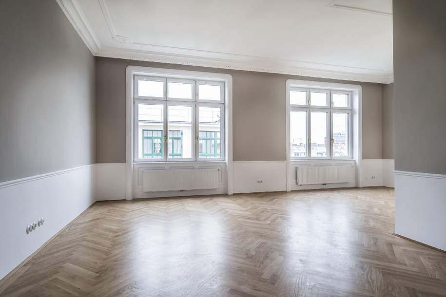 4 Zimmer Altbau Juwel in Ruhelage beim Margaretenplatz, Wohnung-miete, 2.699,00,€, 1050 Wien 5., Margareten