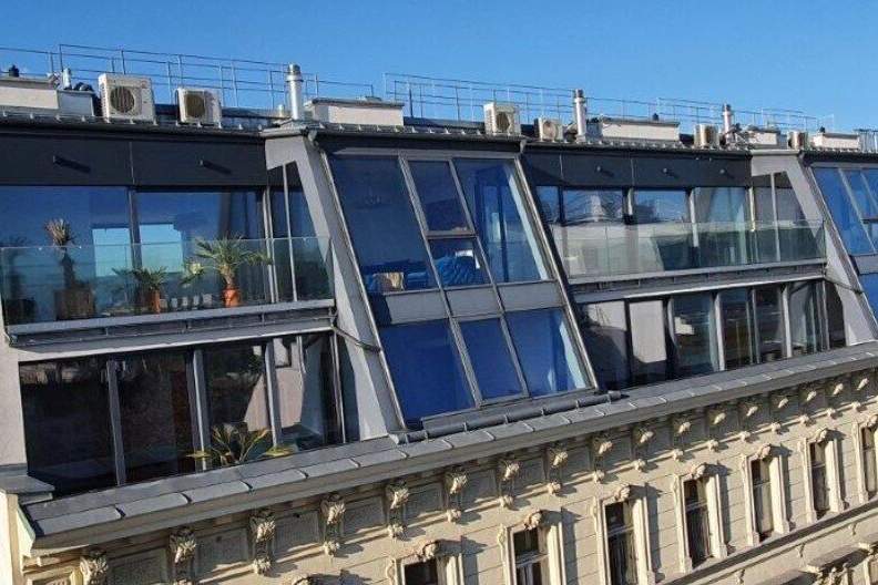 Traumhaftes Wohnen im Herzen von Wien - DG Wohnung mit 235m², Balkon, Terrassen, 4 Zimmer und Luxusausstattung!, Wohnung-kauf, 4.459.000,€, 1080 Wien 8., Josefstadt