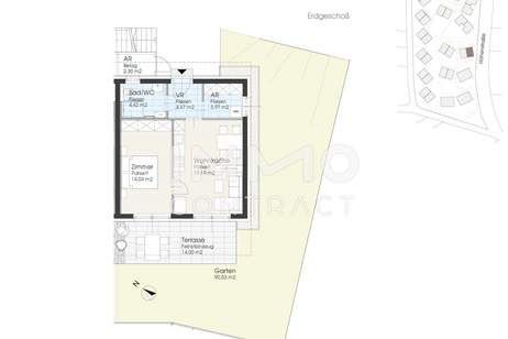 Schöne 2-Zimmerwohnung mit Terrasse und Eigengarten, im sonnigen Südburgenland, Wohnung-kauf, 204.400,€, 7411 Oberwart