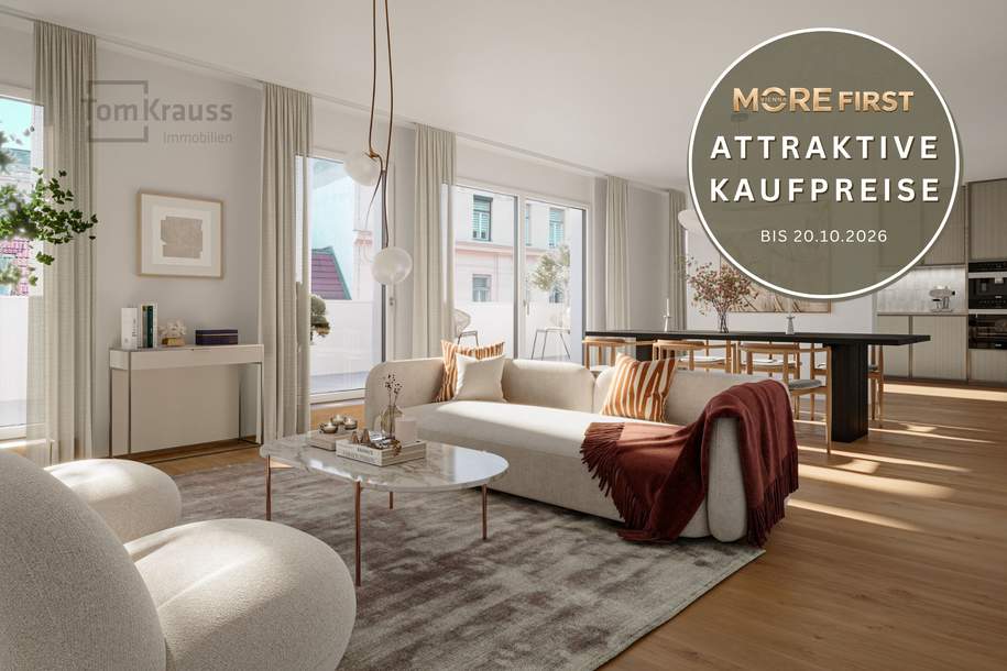 MORE VIENNA – WOHNEN AUF DER SONNENSEITE, Wohnung-kauf, 445.900,€, 1020 Wien 2., Leopoldstadt
