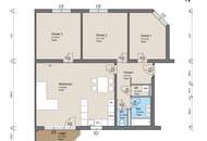 Top-sanierte 4-Zimmer Wohnung mit Balkon