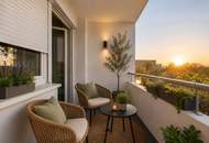Wohnen im Grünen und bestens angebunden an Wien | GRÜNBLICK in den ruhigen Innenhof | Süd-West-Loggia | inkl. Stellplatz