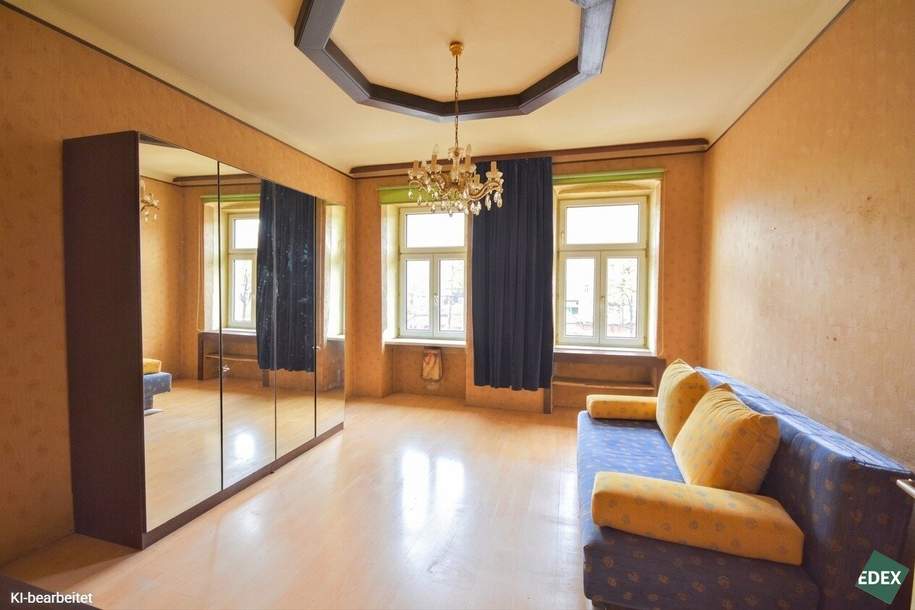 NEUER PREIS I Sanierungsbedürftige 4-Zimmer-Altbauwohnung mit viel Charme, Wohnung-kauf, 299.000,€, 1070 Wien 7., Neubau