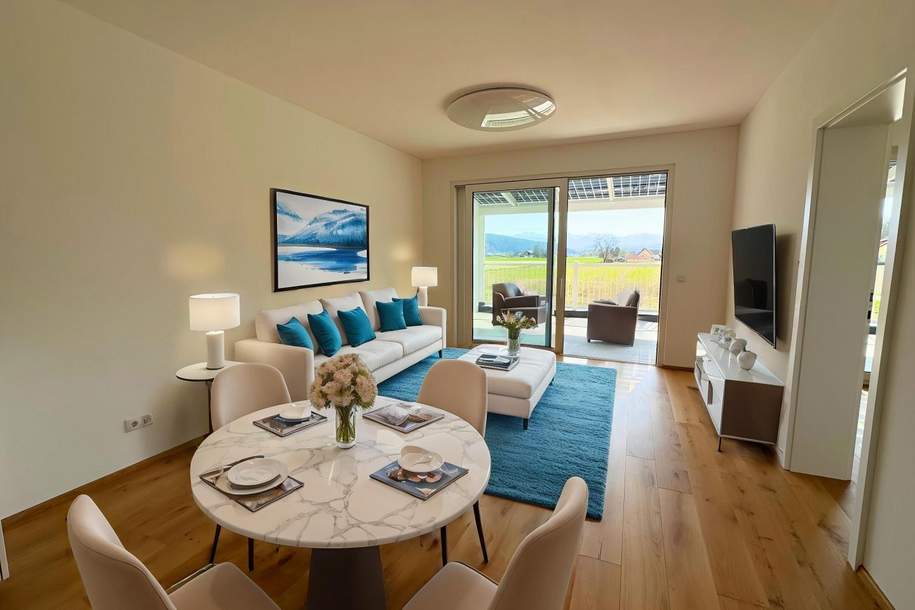Wohn(t)räume mit traumhaftem Weitblick – stylische Wohnung mit Wow-Effekt, Wohnung-kauf, 275.000,€, 9063 Klagenfurt Land