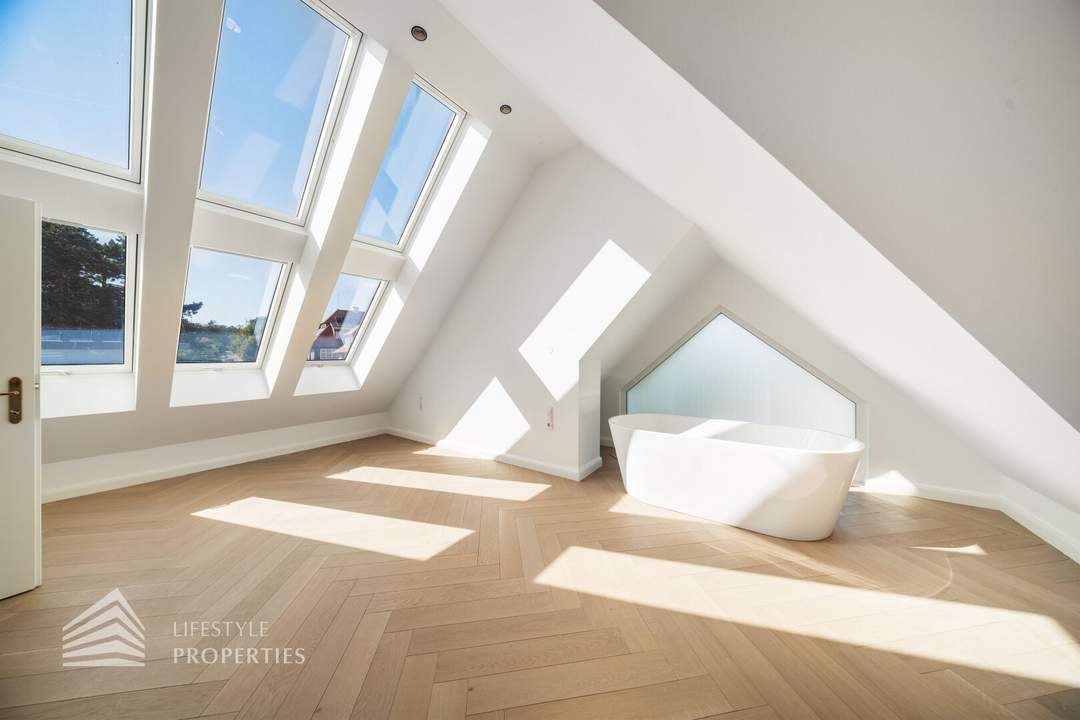 Erstbezug! Exklusive 3-Zimmer DG-Wohnung, Nähe Pötzleinsdorfer Schlosspark