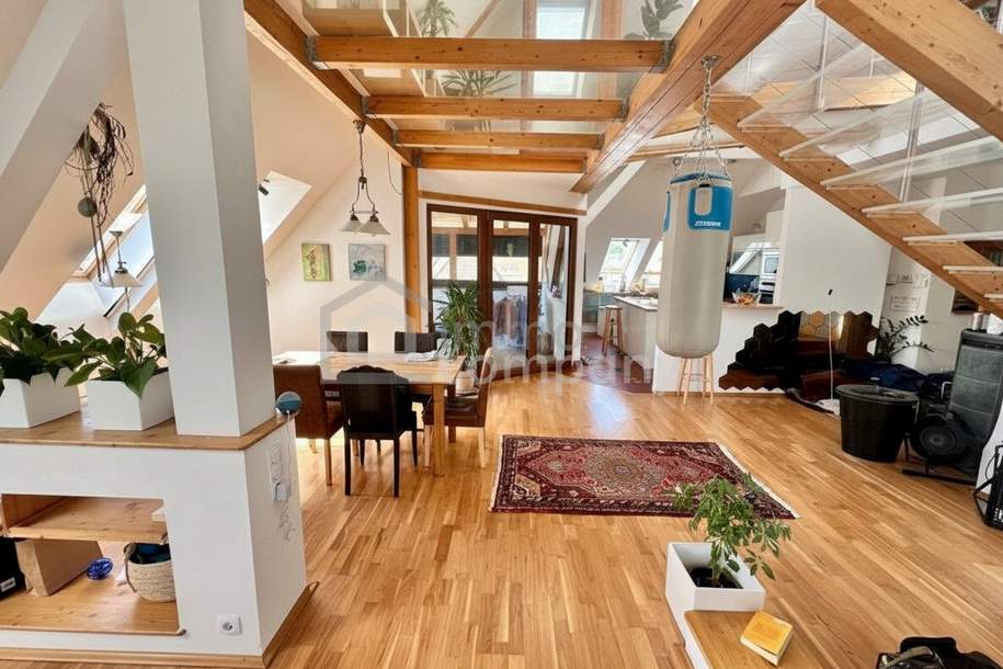 Großzügige 4-Zi DG-Wohnung 194m² mit Balkon &amp; Loggia in Bad Pirawarth um 335.000€, Wohnung-kauf, 335.000,€, 2222 Gänserndorf