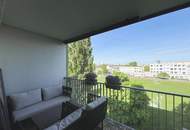 Hochwertig möblierte 3 Zimmer Wohnung mit Loggia - Blick ins Grüne und top Infrastruktur!