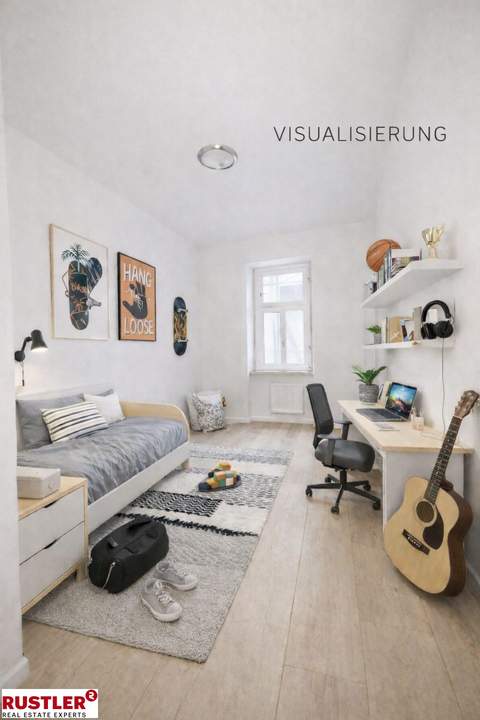 Entkernte Einheit im sanierten Altbau – individuelle Ausbauchance