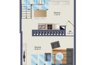 Moderne 3-Zimmer DG-Wohnung zwei Außenflächen und Ausblick