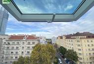 Klimatisierte Dachgeschoss-Wohnung mit Ausblick zur Donau! 5 Minuten zu U6 und S-Bahn Handelskai!
