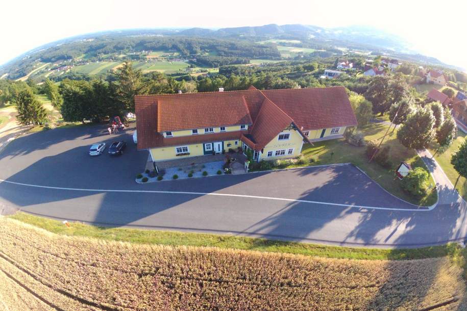 Attraktives Mischobjekt: Wohnen &amp; Gewerbe! Großes Haus mit traumhaftem Ausblick Nähe Stubenbergsee, Haus-kauf, 750.000,€, 8224 Hartberg-Fürstenfeld