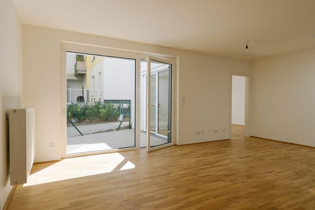 Neubauwohnung gleich beim Reumannplatz – geräumige 2-Zimmer mit Terrasse!