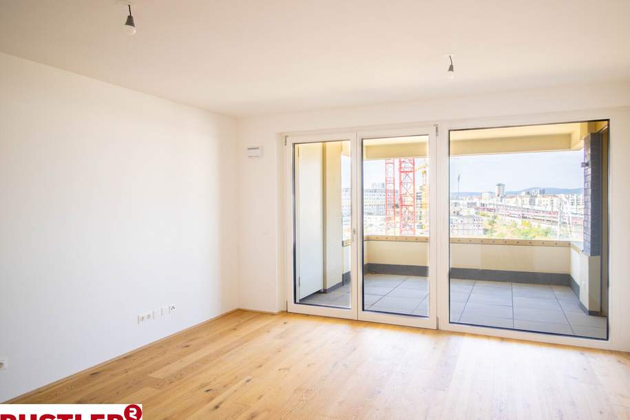 Blick in die Grünzone - 2 Zimmer Erstbezug, Wohnung-kauf, 355.000,€, 1100 Wien 10., Favoriten