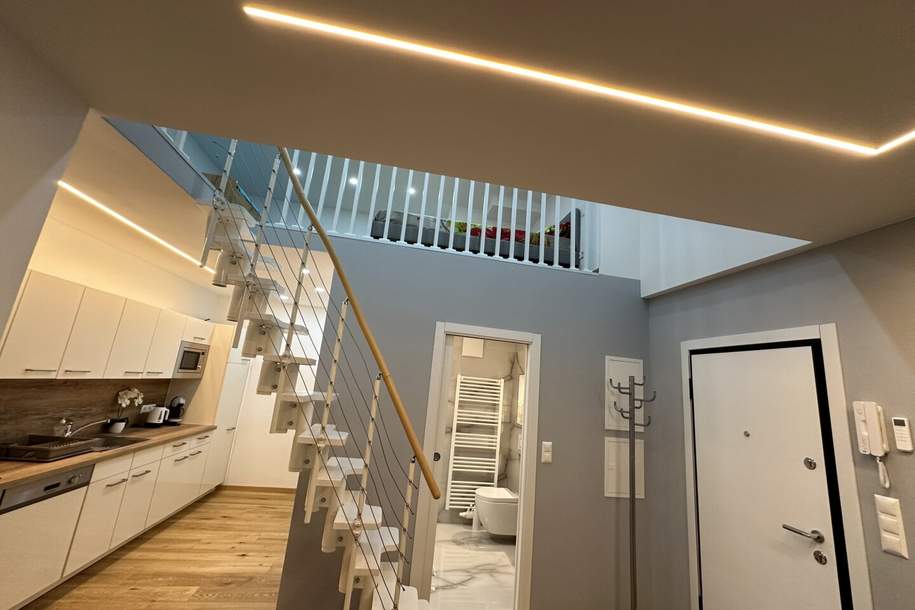 Exklusive Galerie-Wohnung mit Balkon am Donaukanal – Wien 1020, Wohnung-kauf, 298.000,€, 1020 Wien 2., Leopoldstadt