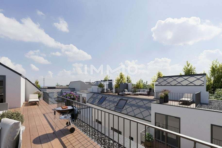 Anlegerpreis: lichtdurchflutetes & geräumiges 4-Zimmer-Townhouse mit Dachterrasse in Grünlage, Haus-kauf, 390.000,€, 1220 Wien 22., Donaustadt