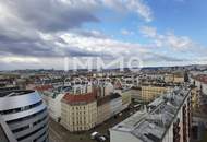 TOP-Ausblick: City mit Stephansdom, Donaukanal, Prater. Concierge, Party & BBQ Lounge, Pool usw.