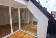 Fresh, fancy, fertig zum Einziehen! Zwei Ebenen. Drei Zimmer. 100 % Wow! Frisch sanierte Neubauwohnung im Dachgeschoss + Klimageräte + Westterrasse + Gute Infrastruktur!