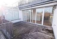 TERRASSENHIT, DACHGESCHOSS, 138 m2 Maisonette mit 45 m2 Terrasse, 3 Zimmer, Wohnküche, Wannenbad, Rembrandtstraße