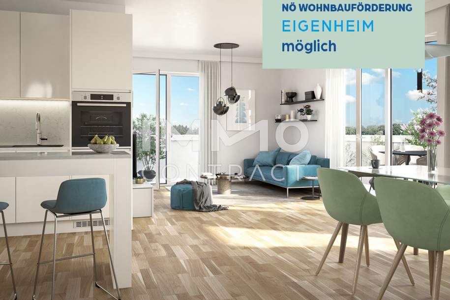 Provisionsfreier Neubau! 2 Zimmer Wohnung!, Wohnung-kauf, 184.900,€, 3200 Sankt Pölten(Land)