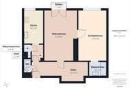 Charmante 2-Zimmer-Wohnung in 1130 Wien mit Balkon und Gartenmitbenützung