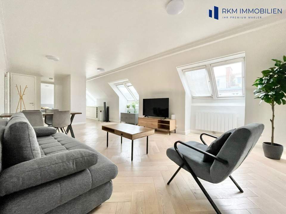 Moderne 2-Zi-DG-Wohnung 74m² nähe Karlsplatz