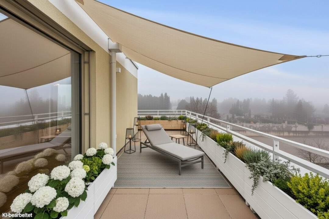 PROVISIONSFREI! Traumhafte 4-Zimmer-Familienwohnung | Terrasse von jedem Raum aus begehbar | Grünblick