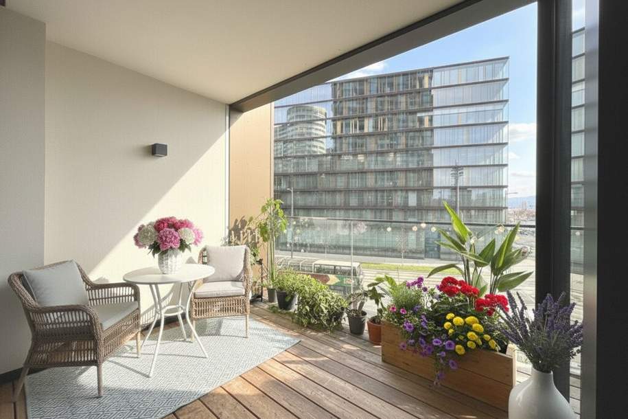 UNBEFRISTET! Tolle 2-Zimmer Wohnung mit Loggia in den "BEL&amp;MAIN RESIDENCES", Wohnung-miete, 1.585,41,€, 1100 Wien 10., Favoriten