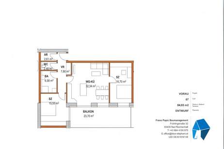 Wohnen im grünen mit Bergblick, Wohnung-kauf, 336.000,€, 5152 Salzburg-Umgebung