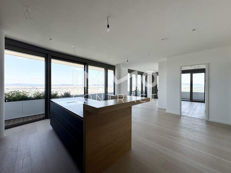 DANUBEFLATS: Stephansdom, Kahlenberg, Neue Donau - alles im Blick! Gym, Pool, Spa, Lounges, Doorman