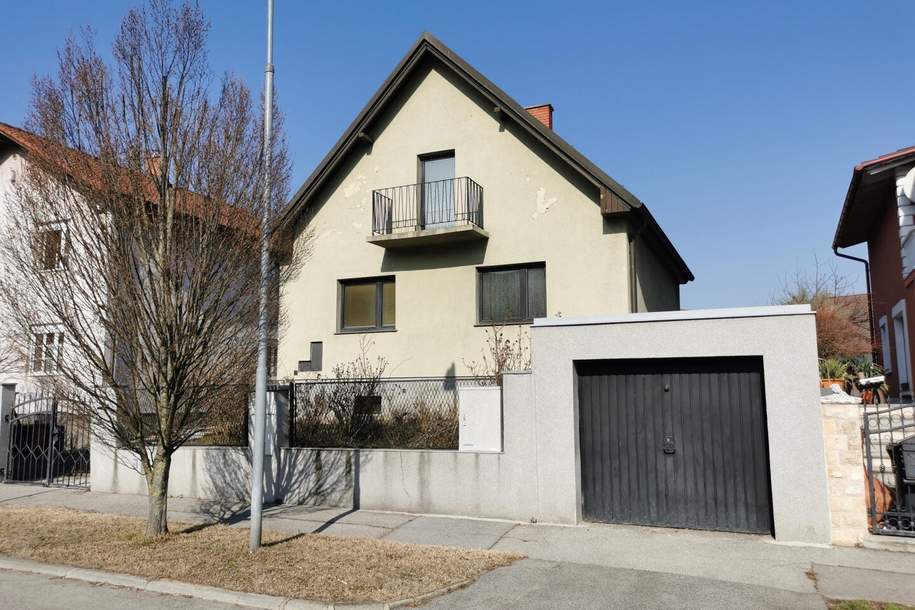 Einfamilienhaus mit großem Garten, 4 Zimmern, Keller und Garage! Adaptierungsbedürtig! Baureserven vorhanden | Zubau möglich | Grundstück auch für Doppelhaus geeignet, Haus-kauf, 529.000,€, 2331 Mödling