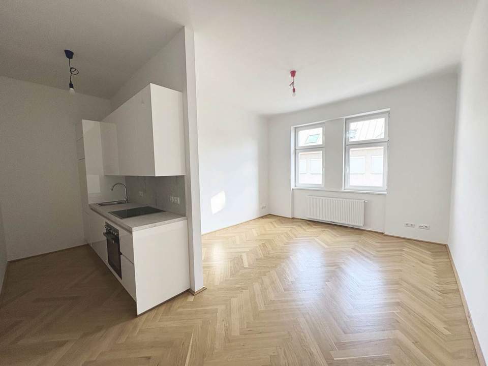 Erstbezug nach Sanierung - Moderne 1 Zimmer Wohnung im Altbau