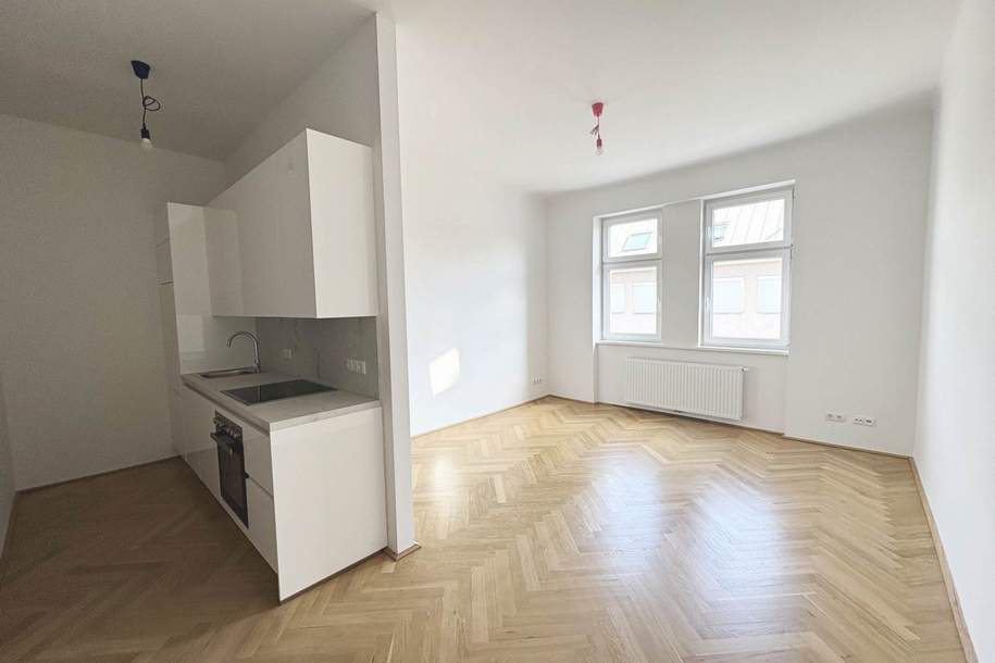 Erstbezug nach Sanierung - Moderne 1 Zimmer Wohnung im Altbau, Wohnung-miete, 749,00,€, 1050 Wien 5., Margareten